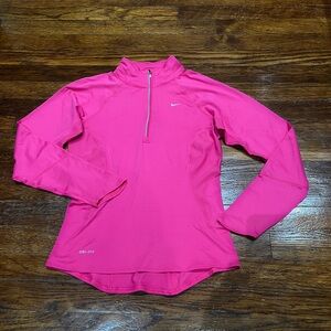 Nike Fuchsia Dri-FIT Half-Zip Top